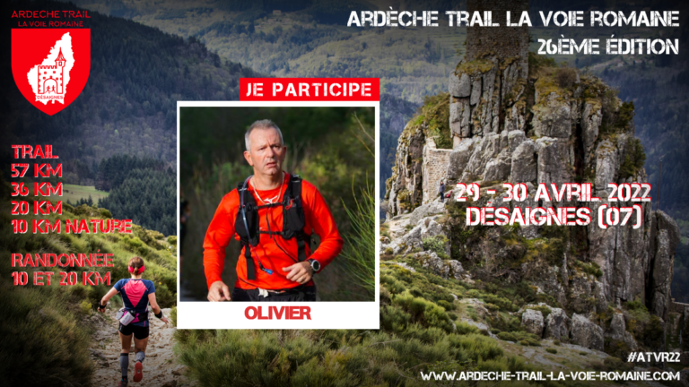 visuel personnalisé facebook Ardèche trail la Voie Romaine