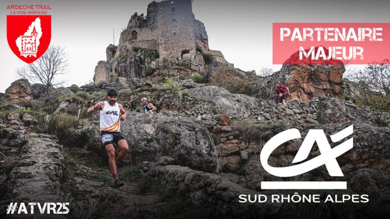 Crédit Agricole Sud Rhône Alpes partenaire Ardèche Trail la Voie Romaine